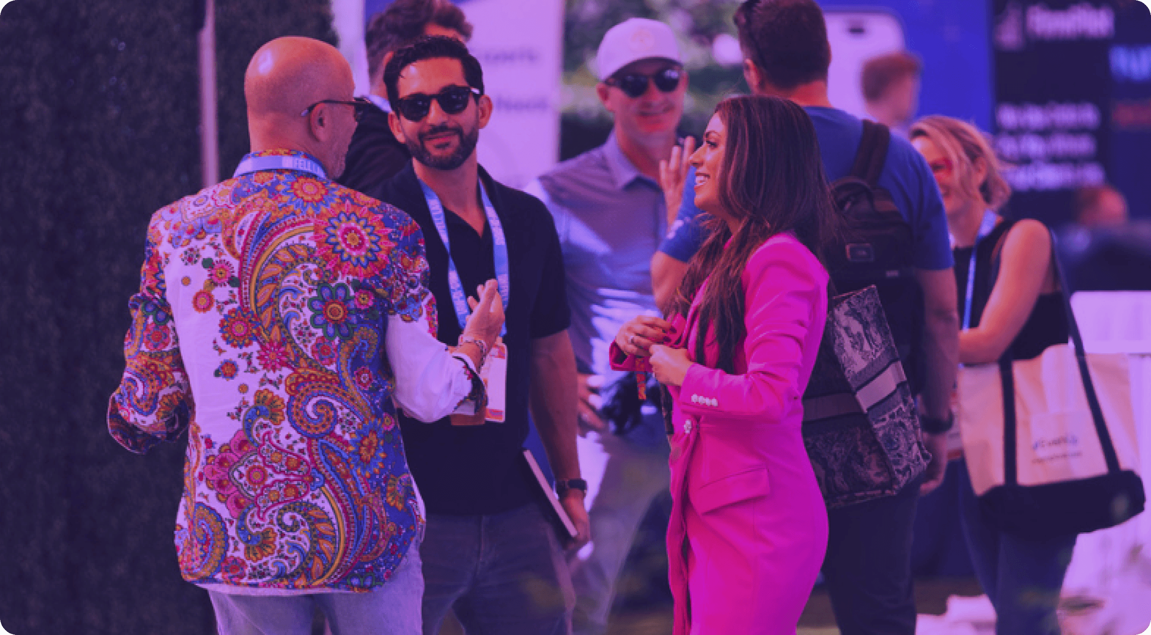 People chatting and socializing